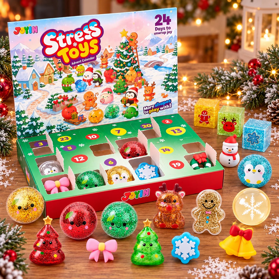24 numbered doors of squishy surprises