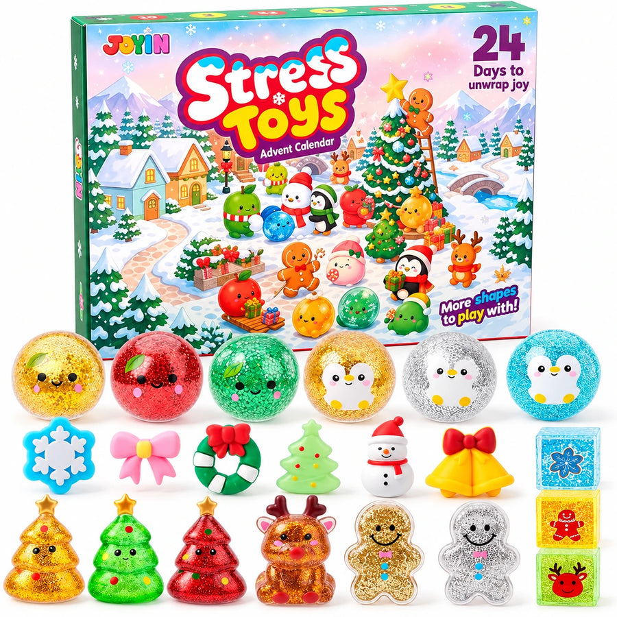 Everything inside: 24 squishy surprises